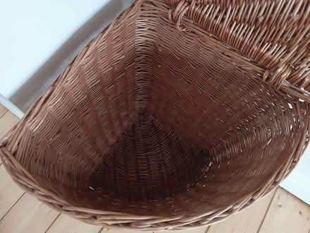 Photo of free Wicker Laundry Basket. Corner shape. Clean, solid condition. (Risinghurst OX3) #4