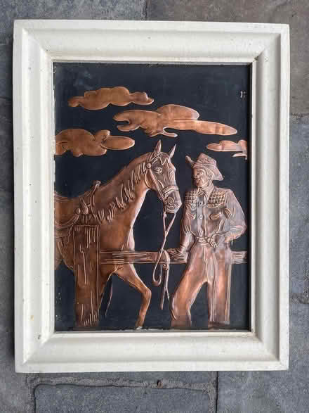 Photo of free Embossed copper horse themed art (Beacon Hill) #3