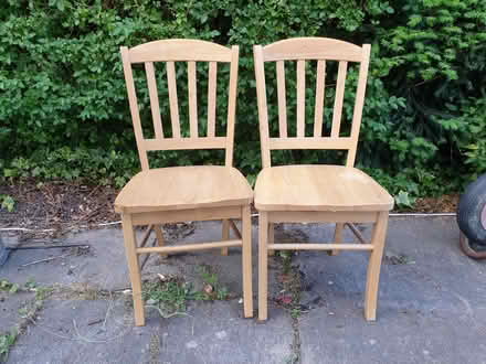 Photo of free Wooden chairs x 2 (Letchworth SG6) #1