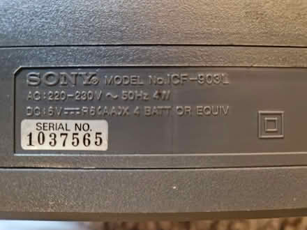 Photo of free Sony portable FM / MW/ LW radio (Arborfield Garrison RG2) #3