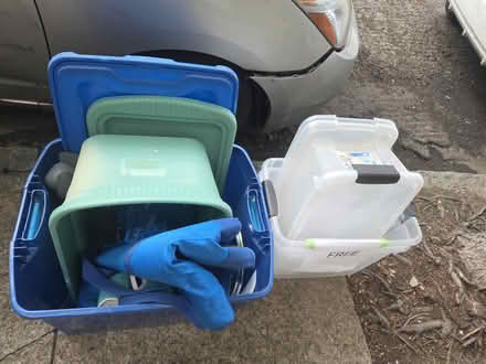 Photo of free Totes, mugs, Lg Cooking Utensils (809 S.18th St. Phila, PA) #1