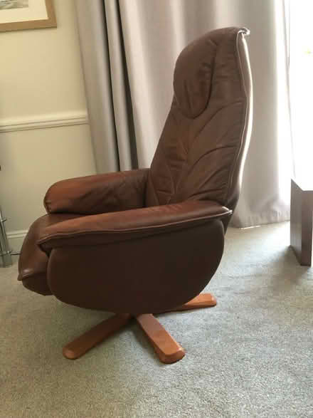 Photo of free Leather reclining chair (CM8 Witham) #2