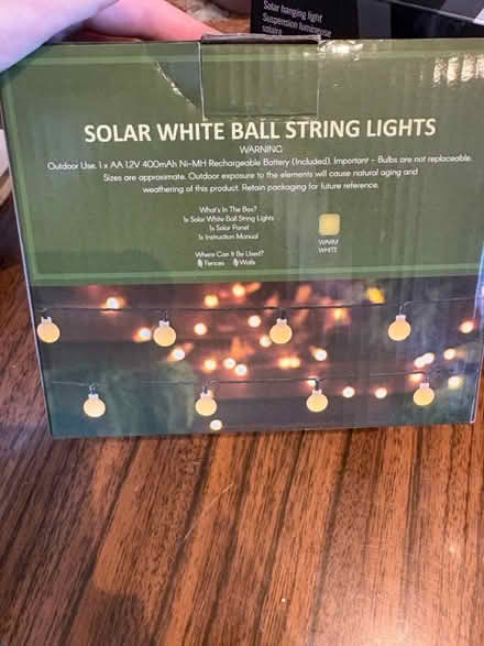 Photo of free Solar string lights - faulty (Bushey WD23) #2
