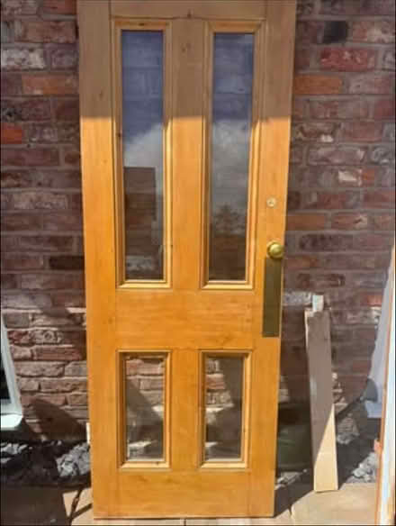 Photo of free Victorian glazed wooden door (Chirk Bank) #2