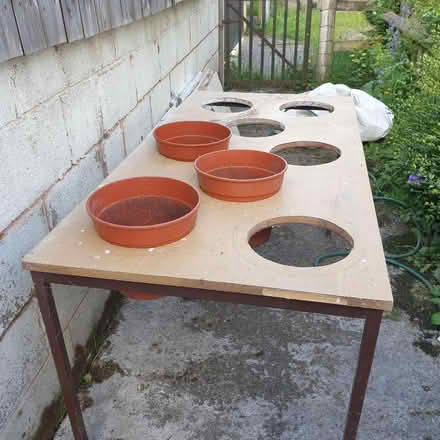 Photo of free Potting shed table (White Grit SY5) #2