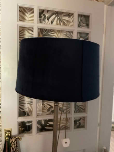 Photo of free Standard lamp with blue shade (Hillmorton CV21) #1