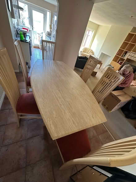 Photo of free Dining Table & 6 Chairs (East Tilbury RM18) #1