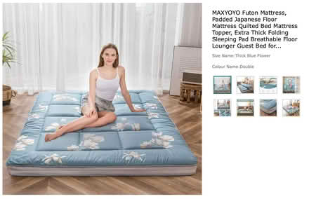 Photo of free Two Pillows, Two Futons & Mattress Topper (Clerkenwell EC1V) #2