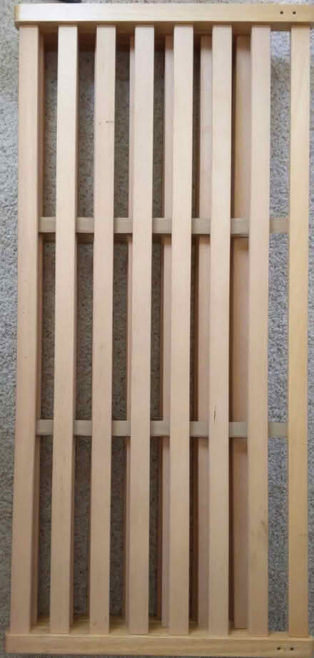 Photo of free Wood queen futon frame, pest damage (Eureka, Henderson Center) #3
