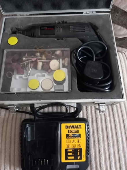 Photo of free Dremel type mini grinder/De Walt battery charger (North Shields NE29) #1