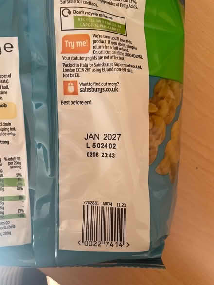 Photo of free Gluten-free pasta (Colchester CO3) #2