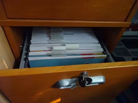 Photo of free Wooden filing cabinet (Willand) #2