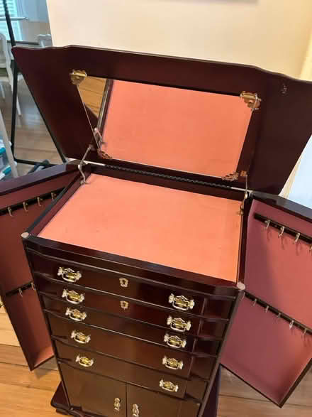 Photo of free Cherry wood jewelry chest (East Arlington) #2