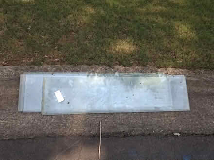 Photo of free 5 sheets of glass shelving (Lawrenceville) #1