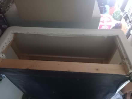 Photo of free Two part divan bed base, white, two drawers, queen size (Lewes BN7) #2