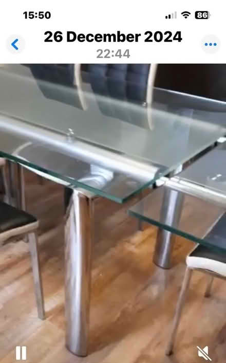 Photo of free Lovely glass extended table (N8) #4