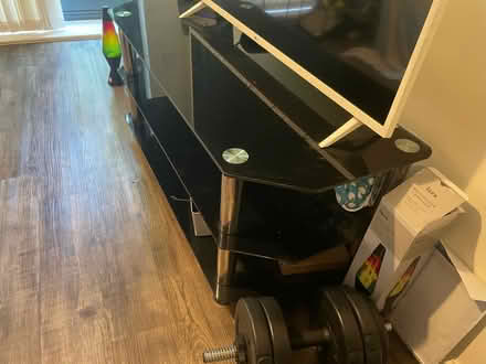 Photo of free Glass TV stand (New Town CO2) #2