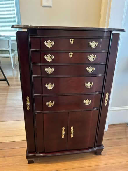 Photo of free Cherry wood jewelry chest (East Arlington) #1