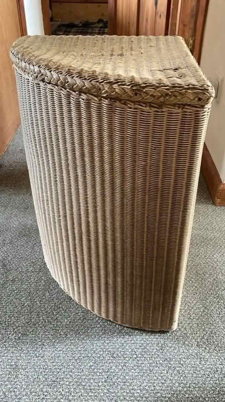 Photo of free Lloyd Loom linen basket (Bugbrooke) #1