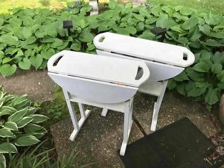 Photo of free Two small drop-leaf tables (Dunkirk, MD) #1
