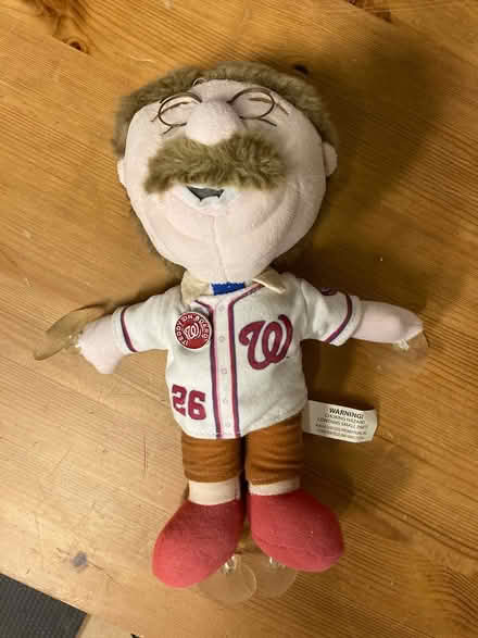 Photo of free Washington nationals plush Teddy (Mt. Pleasant DC) #1