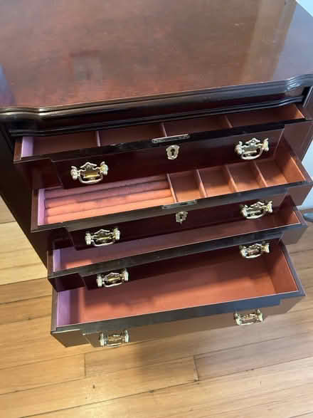 Photo of free Cherry wood jewelry chest (East Arlington) #3