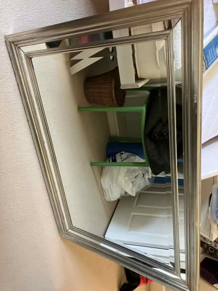 Photo of free Large Mirror Silvery Frame (Maida Vale W9) #3