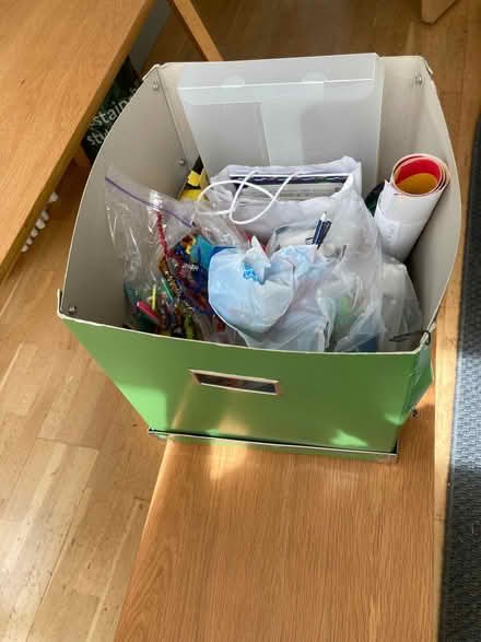 Photo of free mixed box of craft supplies, stickers, stationery (Morningside EH10) #3