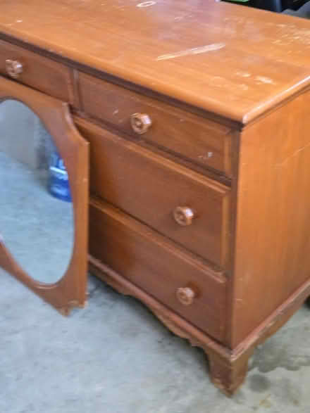 Photo of free Wood 4 drawer Dresser (North Laurel) #1