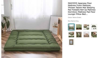 Photo of free Two Pillows, Two Futons & Mattress Topper (Clerkenwell EC1V) #1
