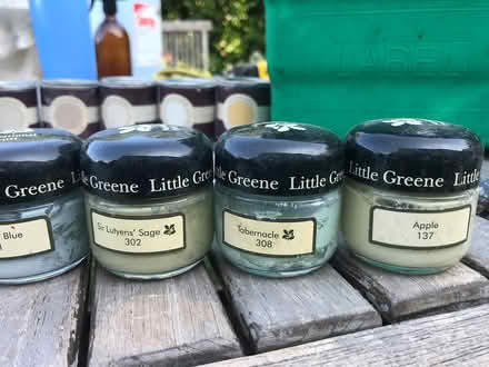 Photo of free sample paint pots F&B little greene (Blagdon BS40) #1