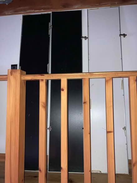 Photo of free Metal & glass doors for shelves x 6 (Pontypridd, CF37) #1