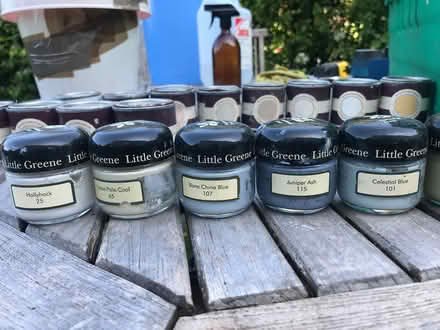 Photo of free sample paint pots F&B little greene (Blagdon BS40) #4
