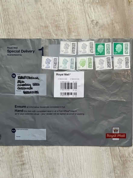 Photo of free Prepaid special delivery envelope (Warden Hill GL51) #1