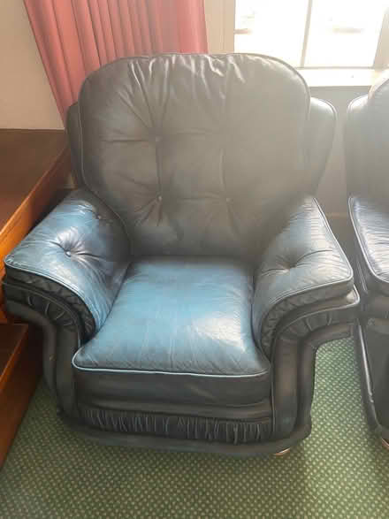 Photo of free Leather sofa (. Iveagh Gardens Crumlin Road) #3