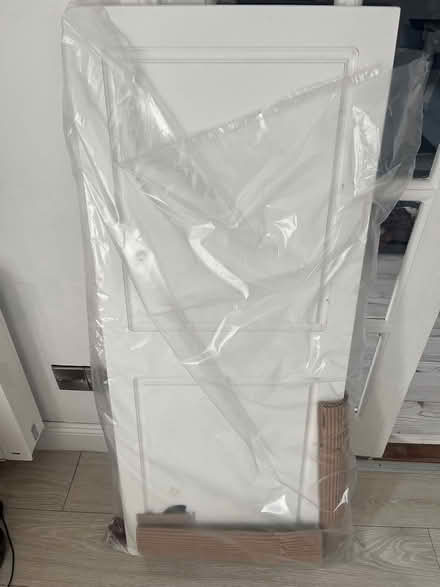 Photo of free Queen Size White Wooden Headboard (Kinsale) #1