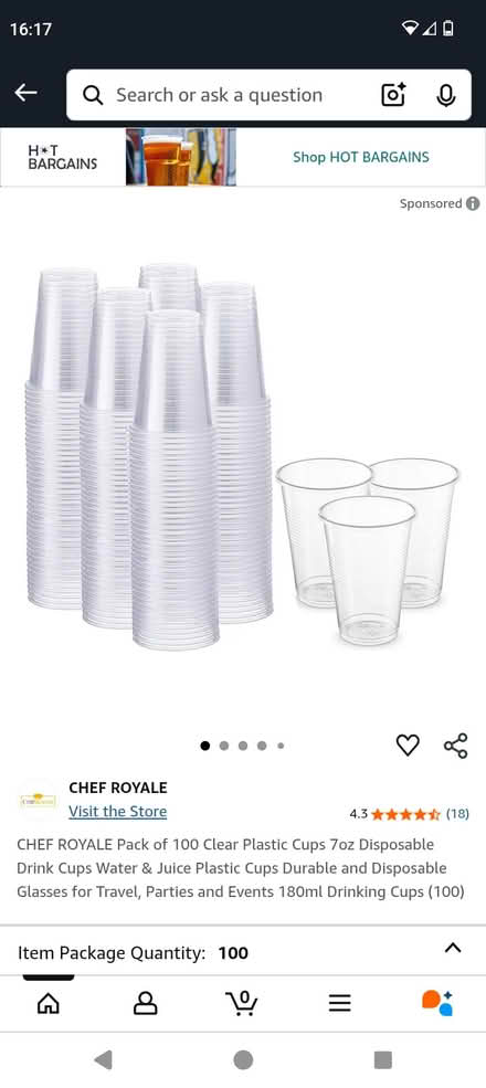 Photo of Plastic cups and squeezy bottles (Orchard Park, Cambridge) #2