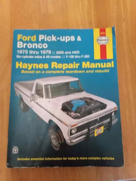 Photo of free Ford pick-up/bronco Repair manual (Mt Rainier MD) #1