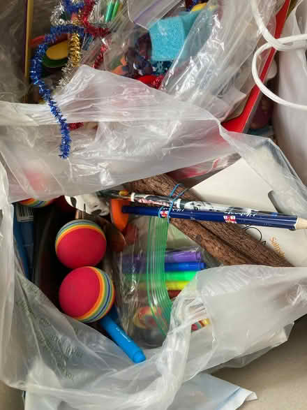 Photo of free mixed box of craft supplies, stickers, stationery (Morningside EH10) #4