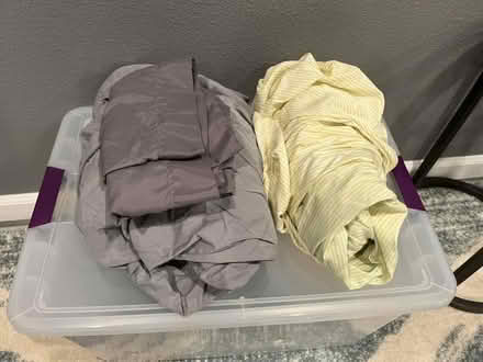 Photo of free Twin sheets and pillow cases (Downtown Sunnyvale) #1