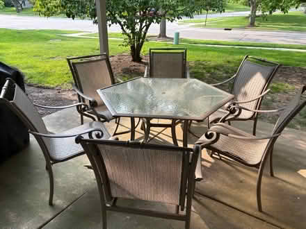 Photo of free Hexagonal outdoor table (Red Top and Riva Ridge) #2