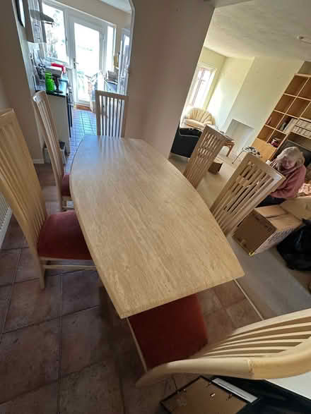 Photo of free Dining Table & 6 Chairs (East Tilbury RM18) #1