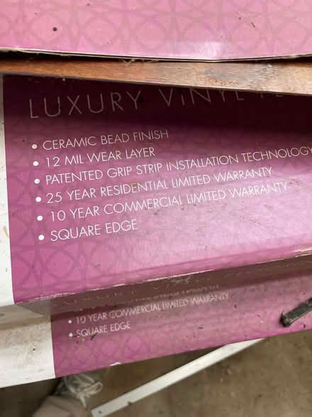 Photo of free Luxury vinyl flooring stick-on (Worthington Ohio) #3