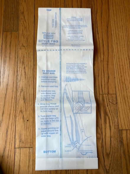 Photo of free One Eureka Vacuum Bag - F&G style (Darien - near 75th x Cass Ave.) #2
