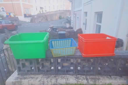 Photo of free 4 Plastic storage boxes (Torquay) #1