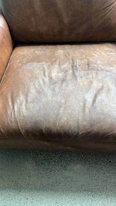Photo of free L- shaped leather couch (D14) #2