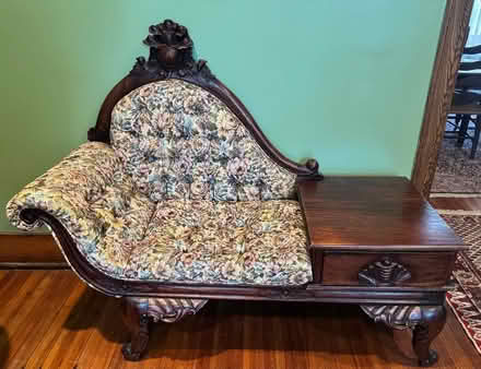 Photo of free Vintage parlor seat (Capitol Hill) #1