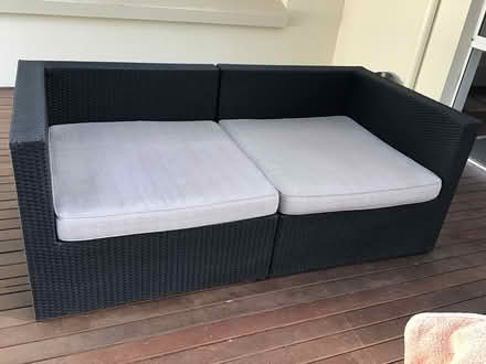 Photo of free Two seater outdoor sofa (Hillarys side) #2