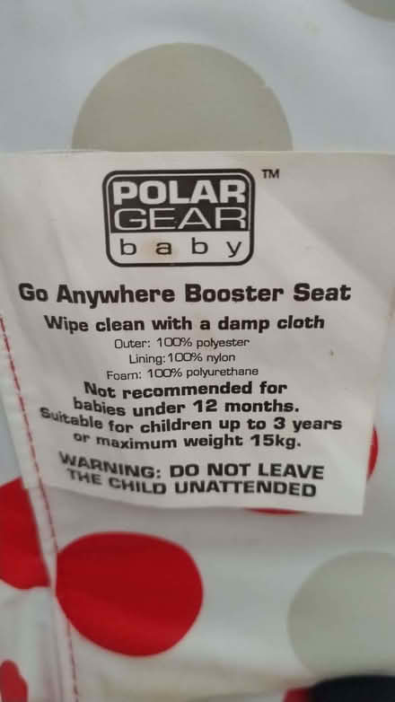 Photo of free Portable baby booster seat (Kinson Village Green Stocks BH10) #3