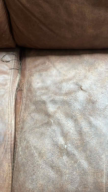 Photo of free L- shaped leather couch (D14) #4